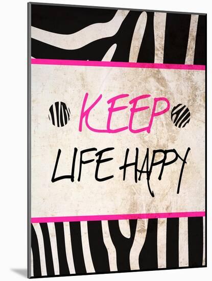 Zebra Sayings II-SD Graphics Studio-Mounted Art Print