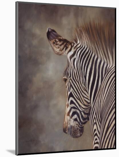 ZEBRA SIDE FINAL-David Stribbling-Mounted Art Print