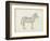 Zebra Sketch-Ethan Harper-Framed Art Print