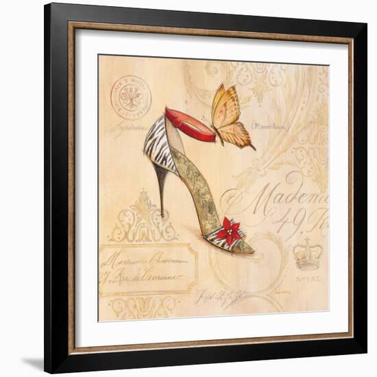 Zebra Stiletto-Angela Staehling-Framed Art Print