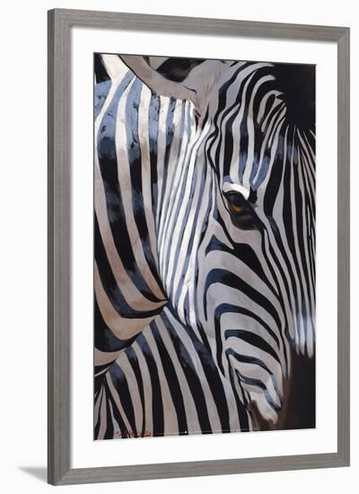 Zebra Stripes-P^ Charles-Framed Art Print