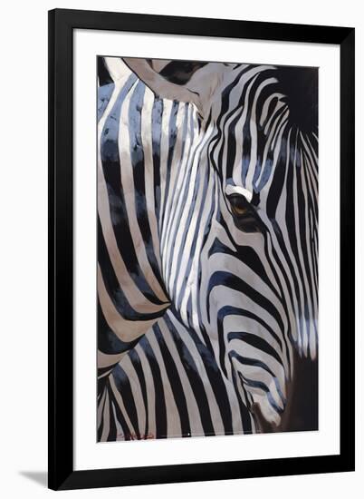 Zebra Stripes-P^ Charles-Framed Art Print