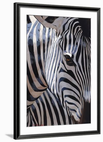 Zebra Stripes-P^ Charles-Framed Art Print