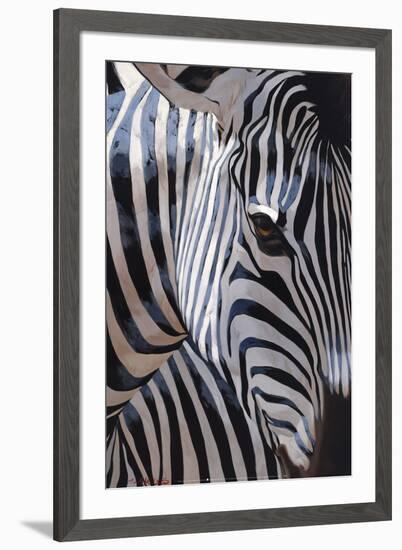 Zebra Stripes-P^ Charles-Framed Art Print