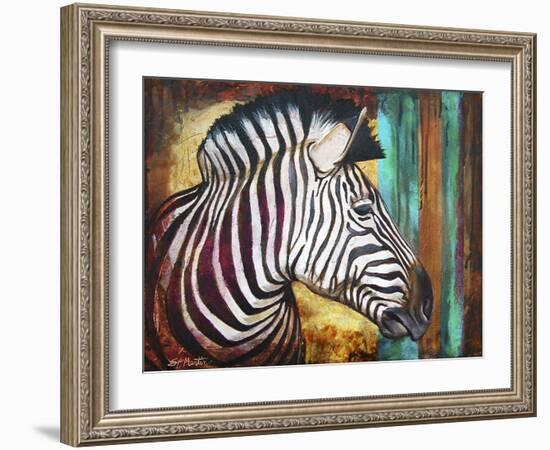 Zebra Stripes-Corina St. Martin-Framed Giclee Print