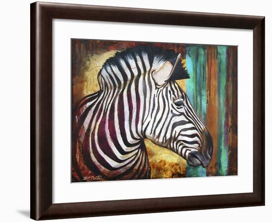 Zebra Stripes-Corina St. Martin-Framed Giclee Print