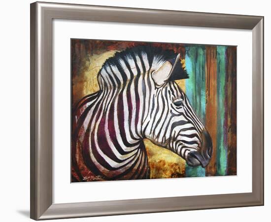 Zebra Stripes-Corina St. Martin-Framed Giclee Print