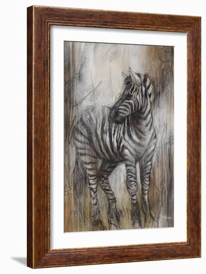 Zebra Study-Rikki Drotar-Framed Giclee Print