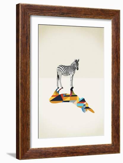 Zebra - Walking Shadows-Jason Ratliff-Framed Giclee Print