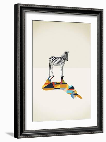 Zebra - Walking Shadows-Jason Ratliff-Framed Giclee Print