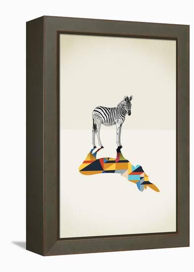 Zebra - Walking Shadows-Jason Ratliff-Framed Premier Image Canvas
