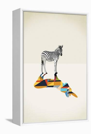 Zebra - Walking Shadows-Jason Ratliff-Framed Premier Image Canvas