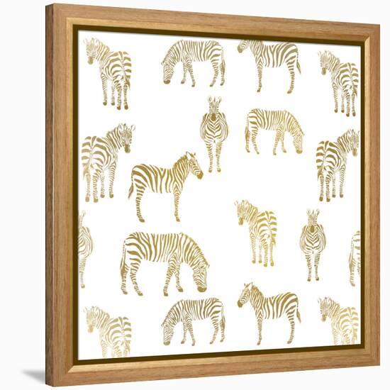 Zebra Zebra-Kimberly Allen-Framed Stretched Canvas