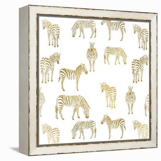 Zebra Zebra-Kimberly Allen-Framed Stretched Canvas