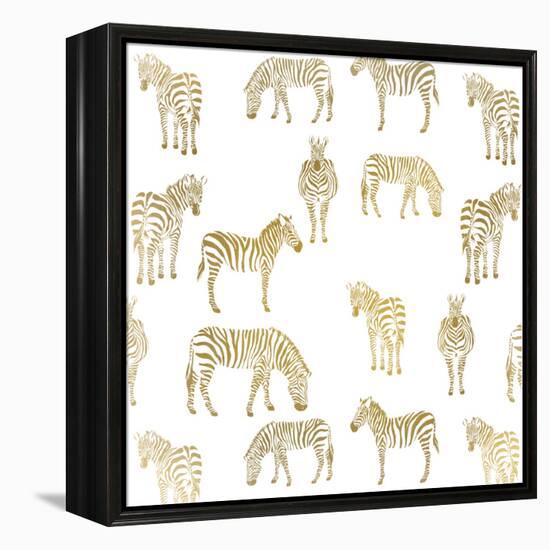 Zebra Zebra-Kimberly Allen-Framed Stretched Canvas