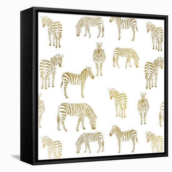 Zebra Zebra-Kimberly Allen-Framed Stretched Canvas