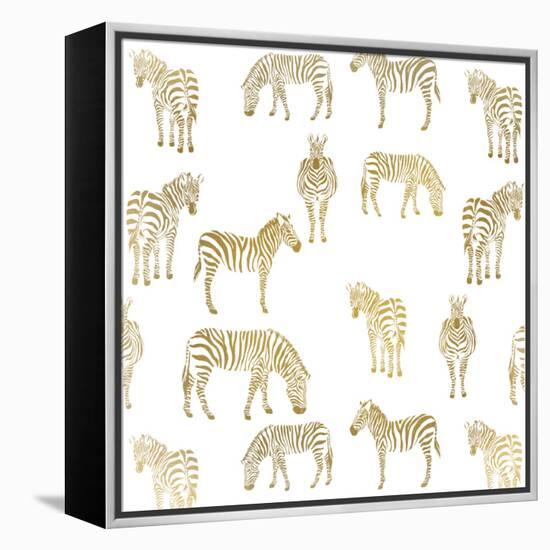 Zebra Zebra-Kimberly Allen-Framed Stretched Canvas