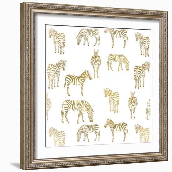 Zebra Zebra-Kimberly Allen-Framed Art Print