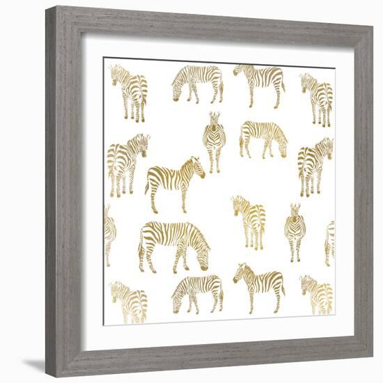 Zebra Zebra-Kimberly Allen-Framed Art Print