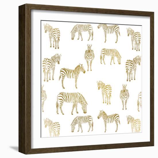 Zebra Zebra-Kimberly Allen-Framed Art Print