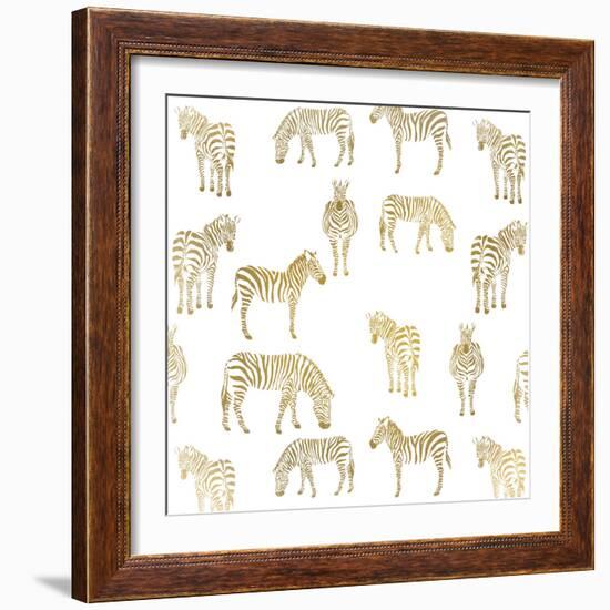 Zebra Zebra-Kimberly Allen-Framed Art Print