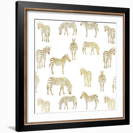 Zebra Zebra-Kimberly Allen-Framed Art Print