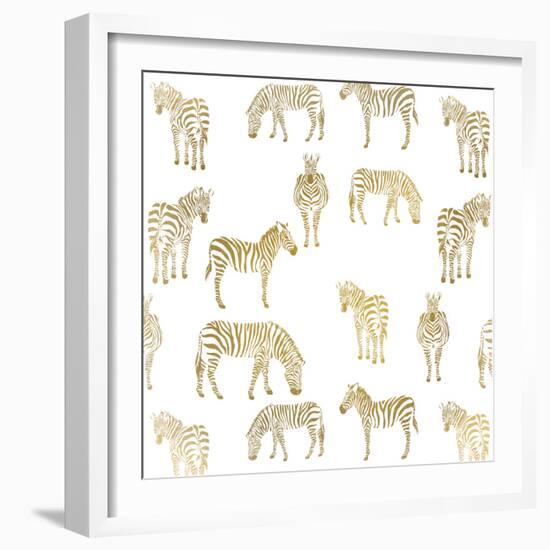 Zebra Zebra-Kimberly Allen-Framed Art Print