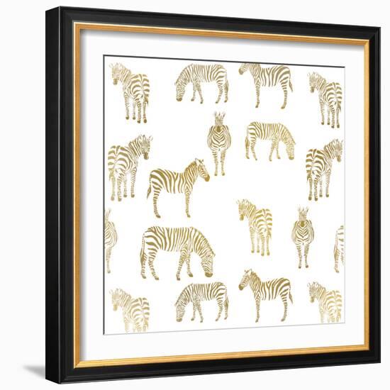 Zebra Zebra-Kimberly Allen-Framed Art Print