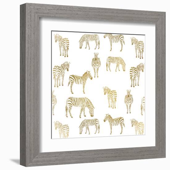 Zebra Zebra-Kimberly Allen-Framed Art Print