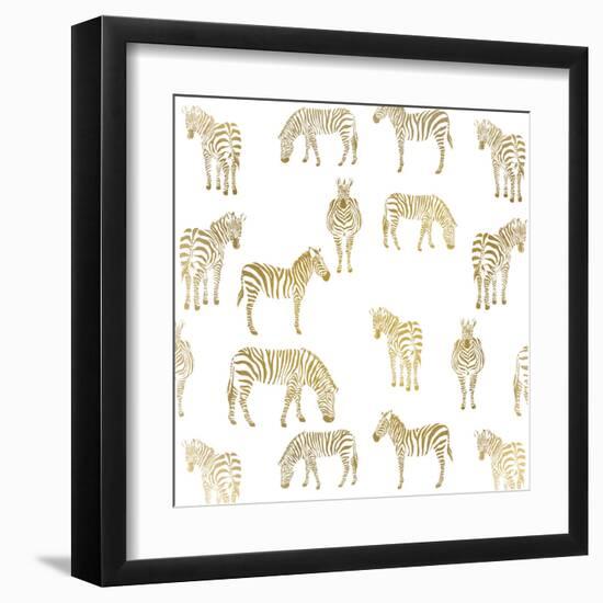 Zebra Zebra-Kimberly Allen-Framed Art Print