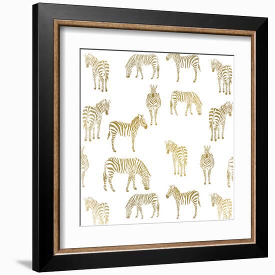 Zebra Zebra-Kimberly Allen-Framed Art Print