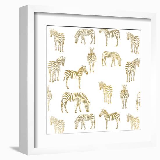 Zebra Zebra-Kimberly Allen-Framed Art Print