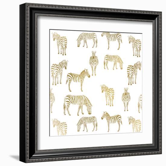 Zebra Zebra-Kimberly Allen-Framed Art Print