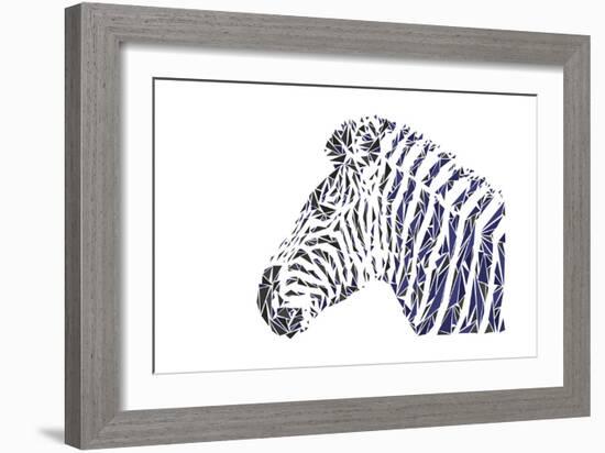 Zebra-Cristian Mielu-Framed Art Print