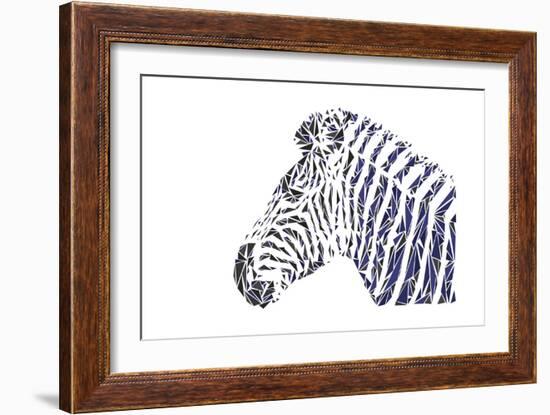 Zebra-Cristian Mielu-Framed Art Print