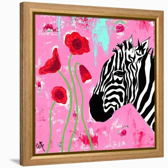 Zebra-Jennifer McCully-Framed Premier Image Canvas