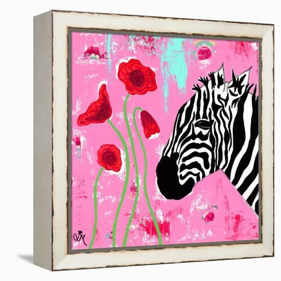 Zebra-Jennifer McCully-Framed Premier Image Canvas