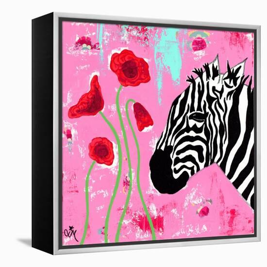 Zebra-Jennifer McCully-Framed Premier Image Canvas