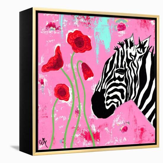 Zebra-Jennifer McCully-Framed Premier Image Canvas