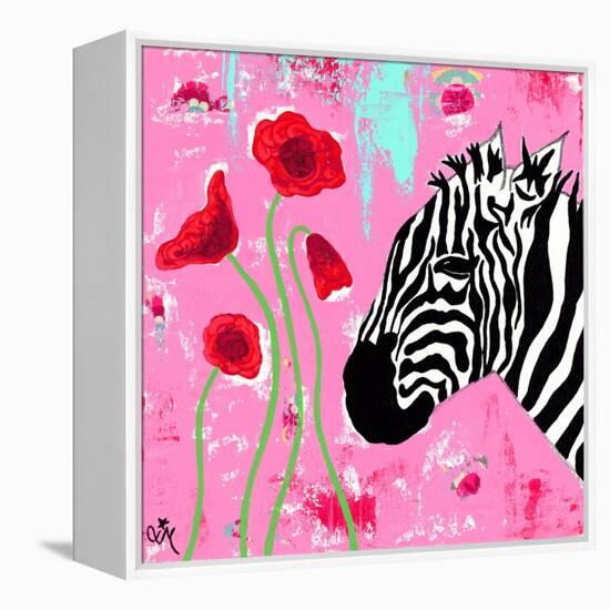 Zebra-Jennifer McCully-Framed Premier Image Canvas