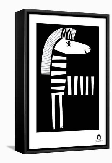 Zebra-Jane Foster-Framed Stretched Canvas