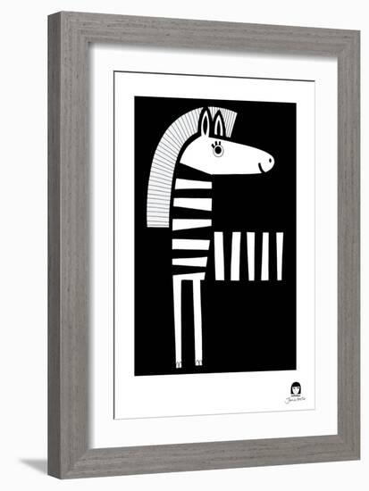 Zebra-Jane Foster-Framed Art Print