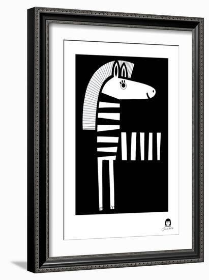 Zebra-Jane Foster-Framed Art Print