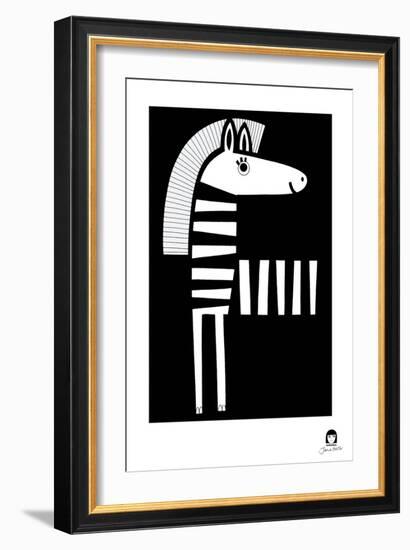 Zebra-Jane Foster-Framed Art Print