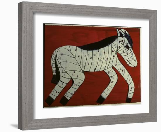 Zebra-Leslie Xuereb-Framed Giclee Print