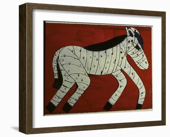 Zebra-Leslie Xuereb-Framed Giclee Print