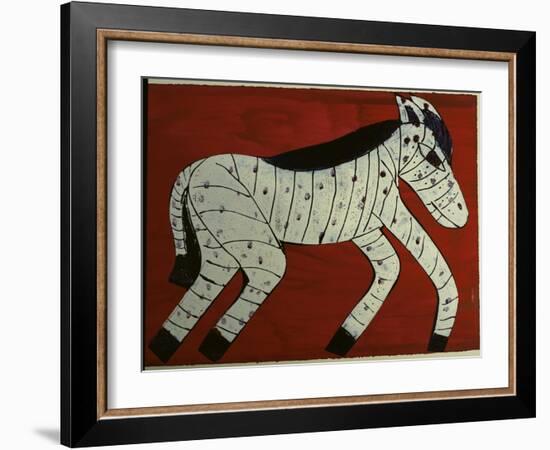 Zebra-Leslie Xuereb-Framed Giclee Print