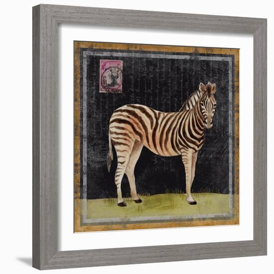 Zebra-Lisa Ven Vertloh-Framed Art Print