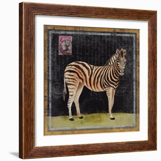 Zebra-Lisa Ven Vertloh-Framed Art Print