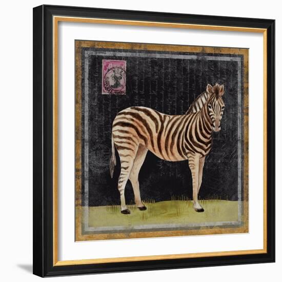 Zebra-Lisa Ven Vertloh-Framed Art Print